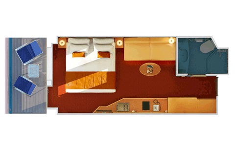Cabine avec balcon garantie