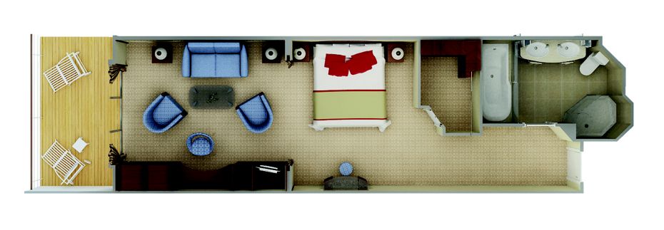 Suite supérieure avec véranda