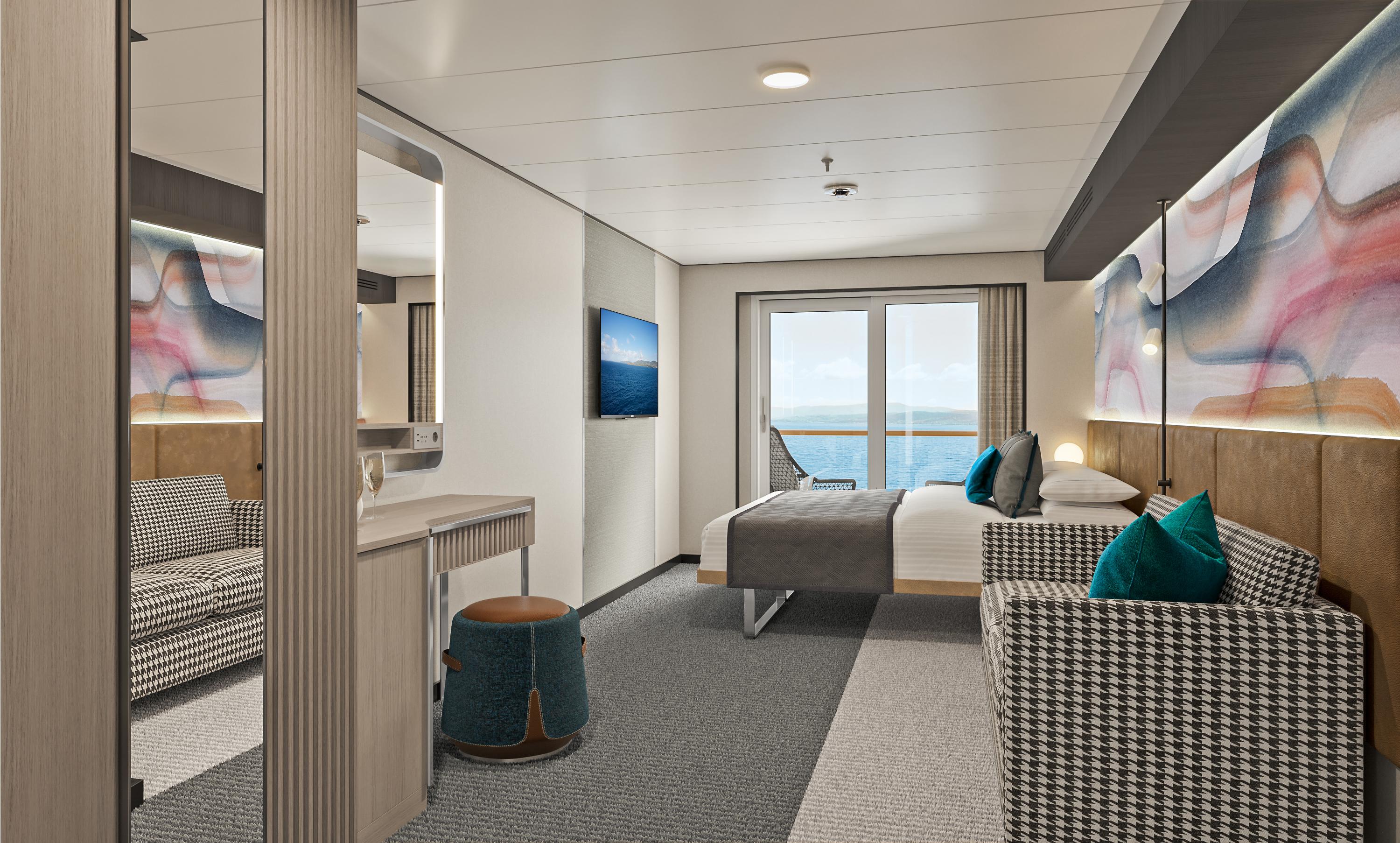 Cabine familiale avec balcon