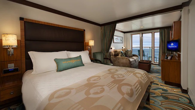 Cabine familiale Concierge avec vue sur mer et véranda