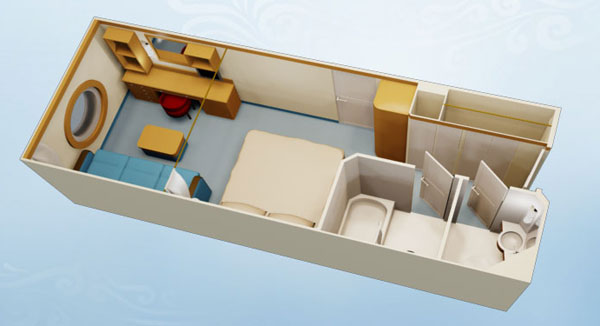 Cabine avec vue sur océan garantie