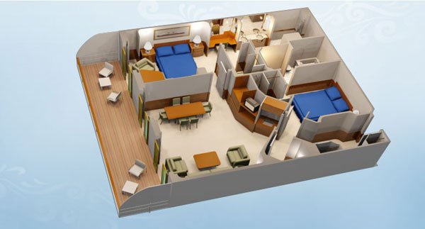 Suite Concierge à 2 chambres avec véranda
