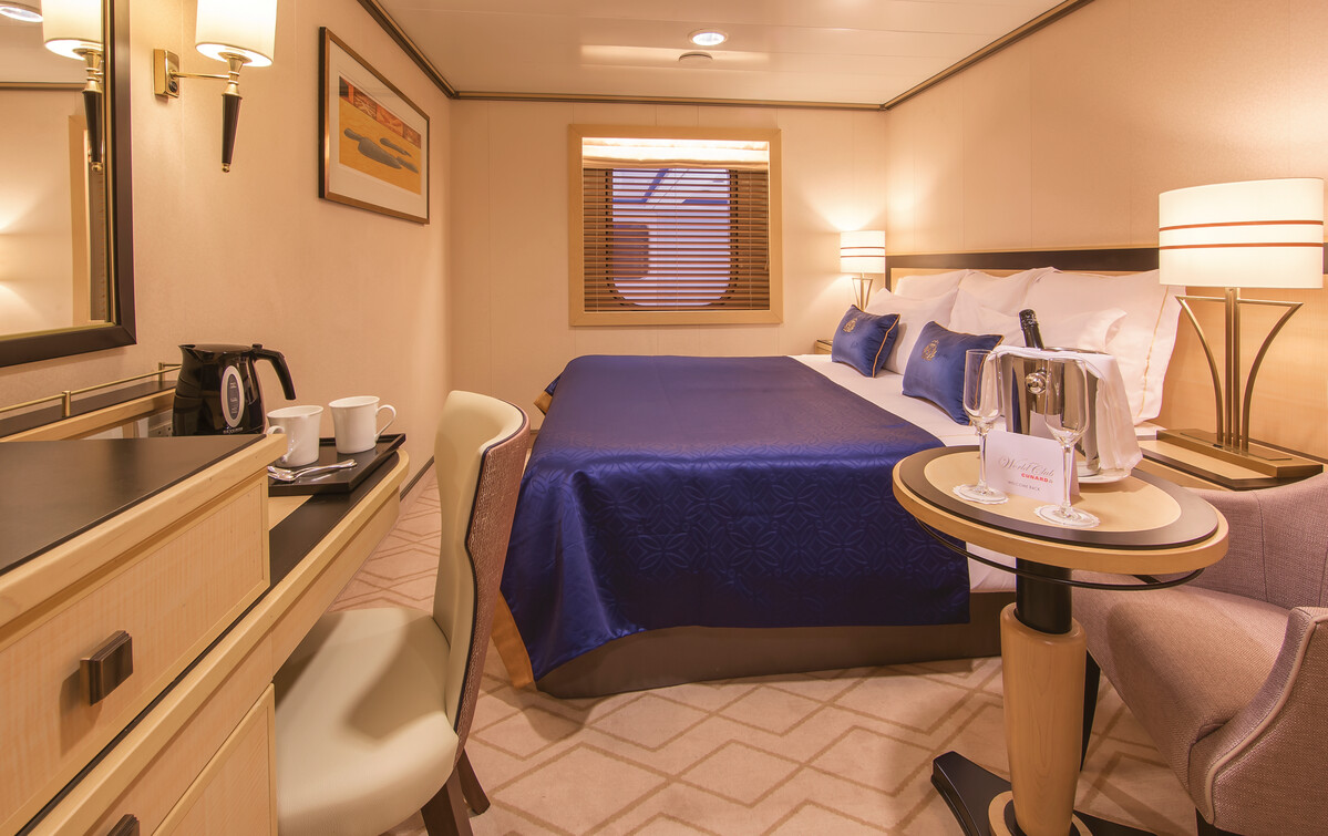 Cabine intérieur avec vue de l'Atrium