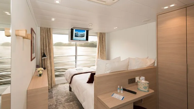 CABINE DE CATEGORIE B AVEC DEUX LITS SEPARABLES SUR LE PONT SUPERIEUR