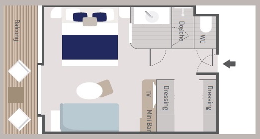 Suite de luxe sur le pont 4