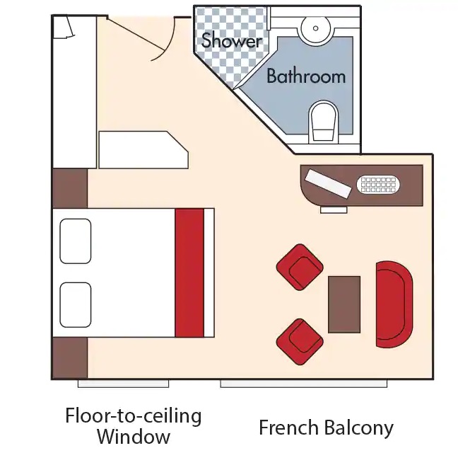 Cabine avec balcon français