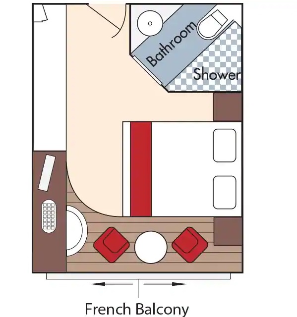 Cabine avec balcon français