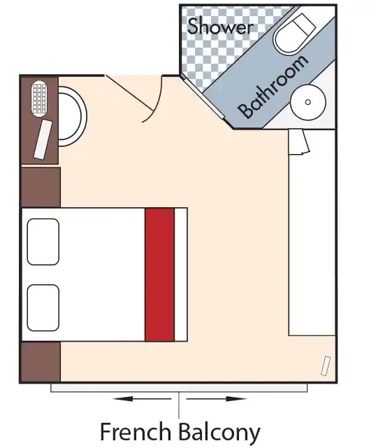 Cabine avec balcon français