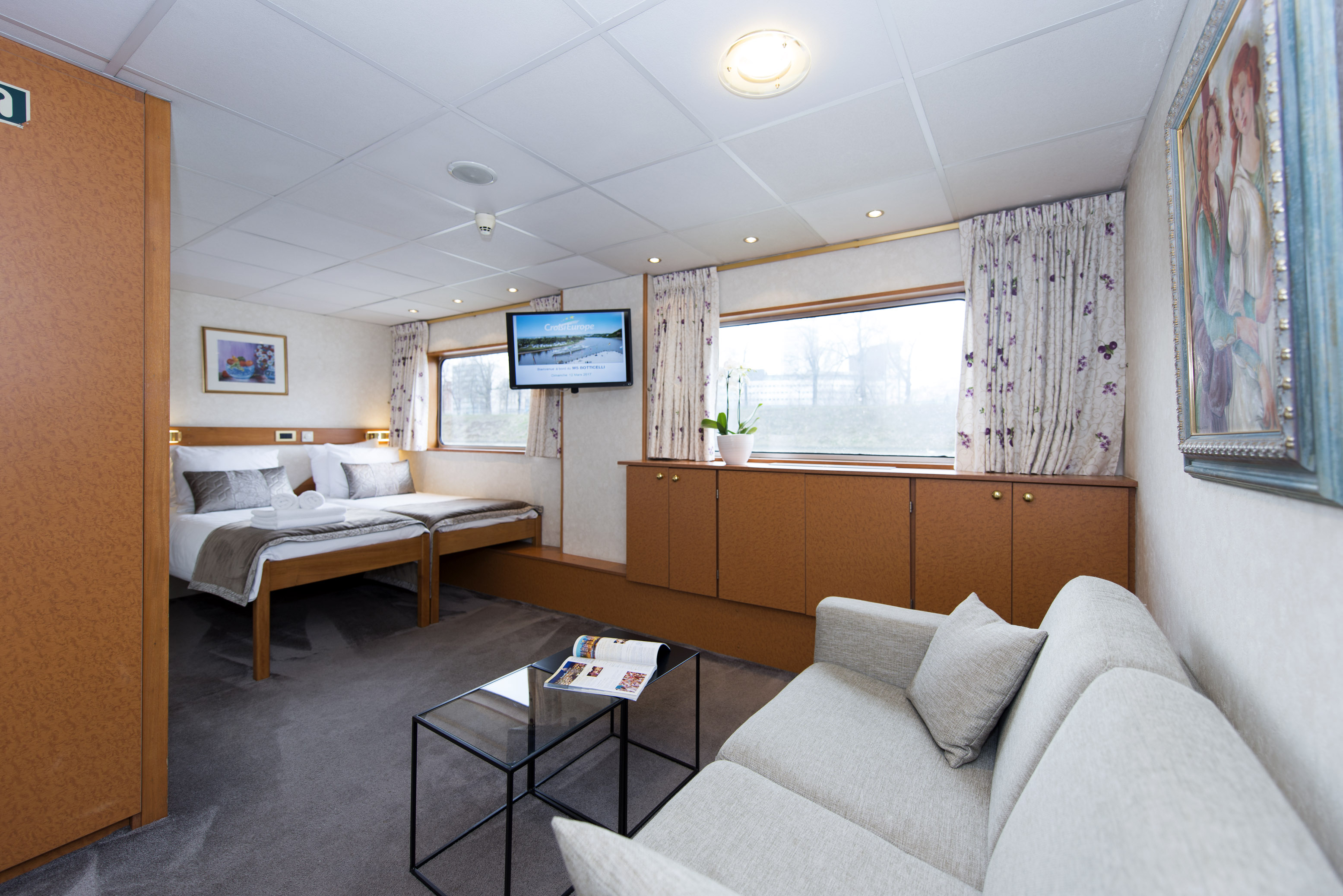 CABINE DE CATEGORIE B AVEC 2 LITS SEPARABLES SUR LE PONT PRINCIPAL