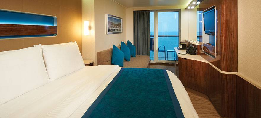 Cabine avec balcon orienté vers l'arrière