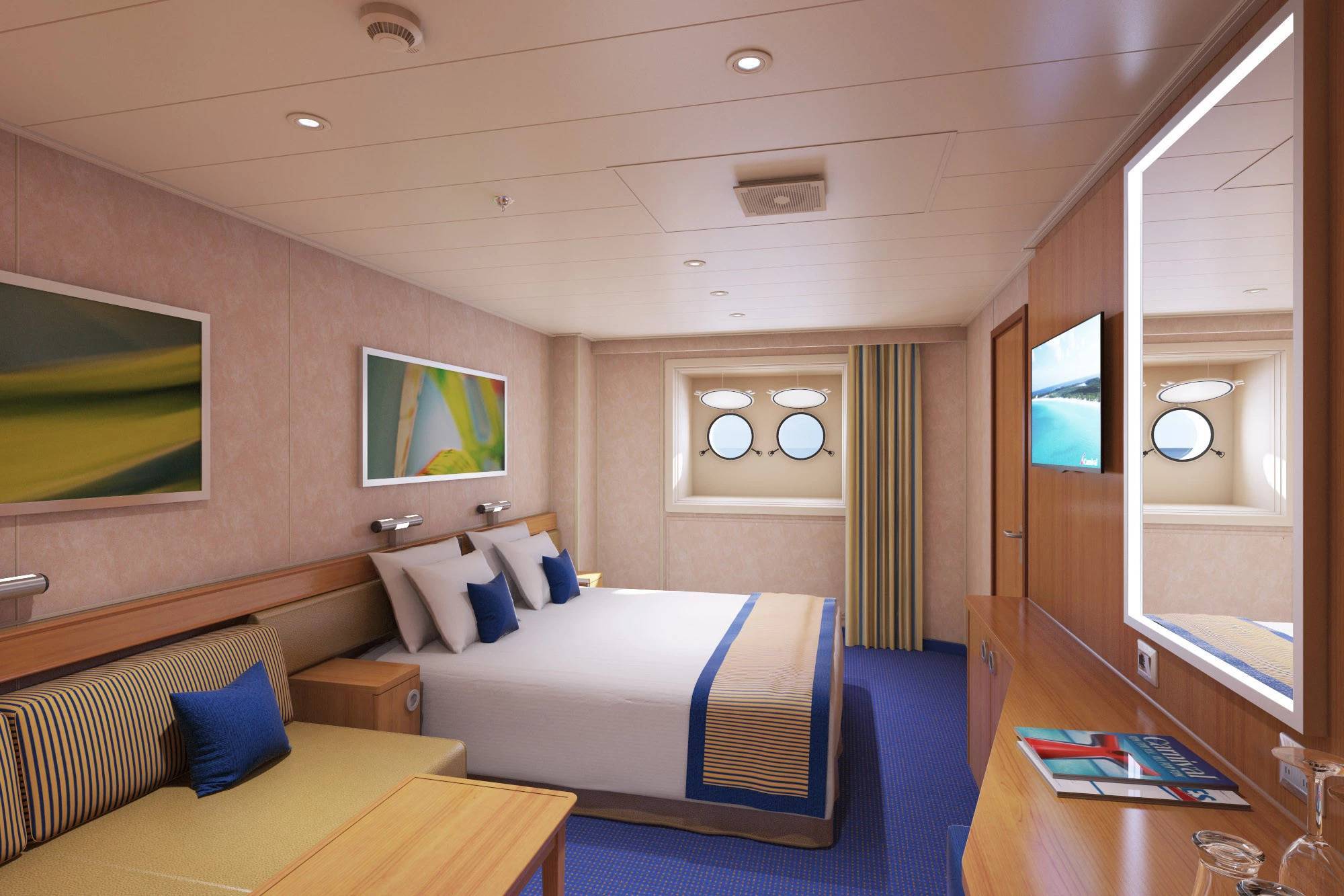 Cabine avec hublot