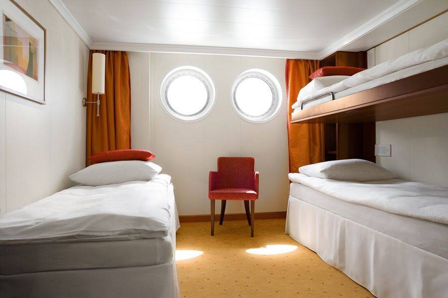 Cabine extérieure à deux lits