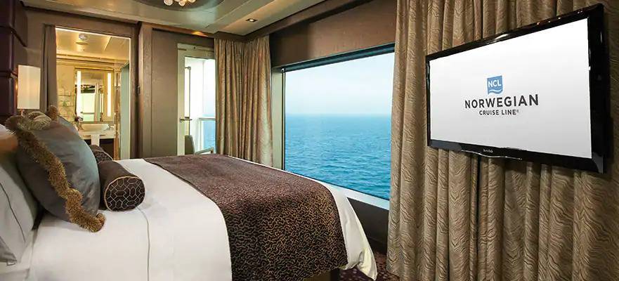 Suite Le Havre de luxe du propriétaire avec un grand balcon