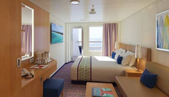 Cabine avec balcon de la corniche