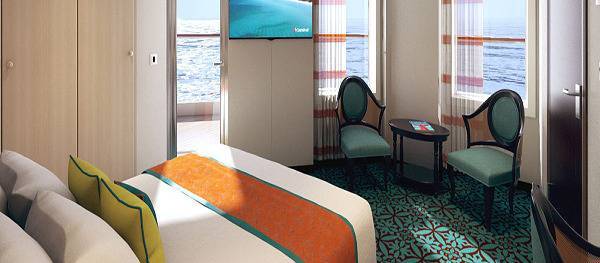 Cabine Premium Havana avec vue du balcon