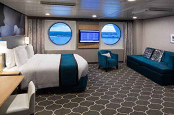 Cabine ultra spacieuse avec vue sur mer