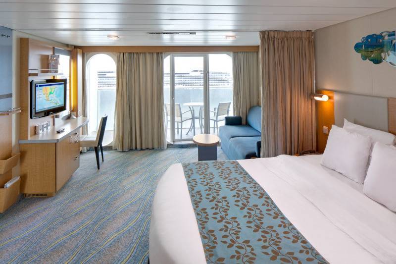 Cabine à grand balcon avec vue ultra spacieuse sur océan