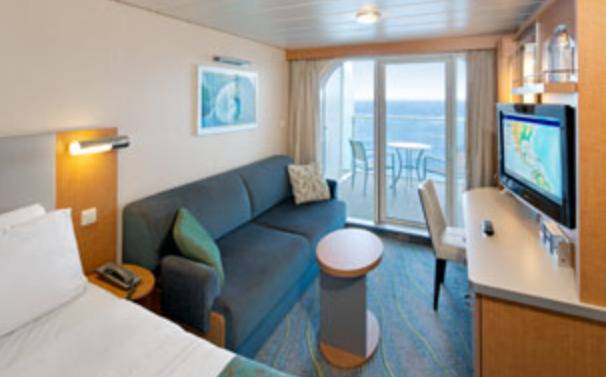 Cabine à grand balcon avec vue sur mer