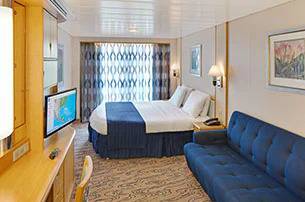 Cabine spacieuse à balcon avec vue sur mer