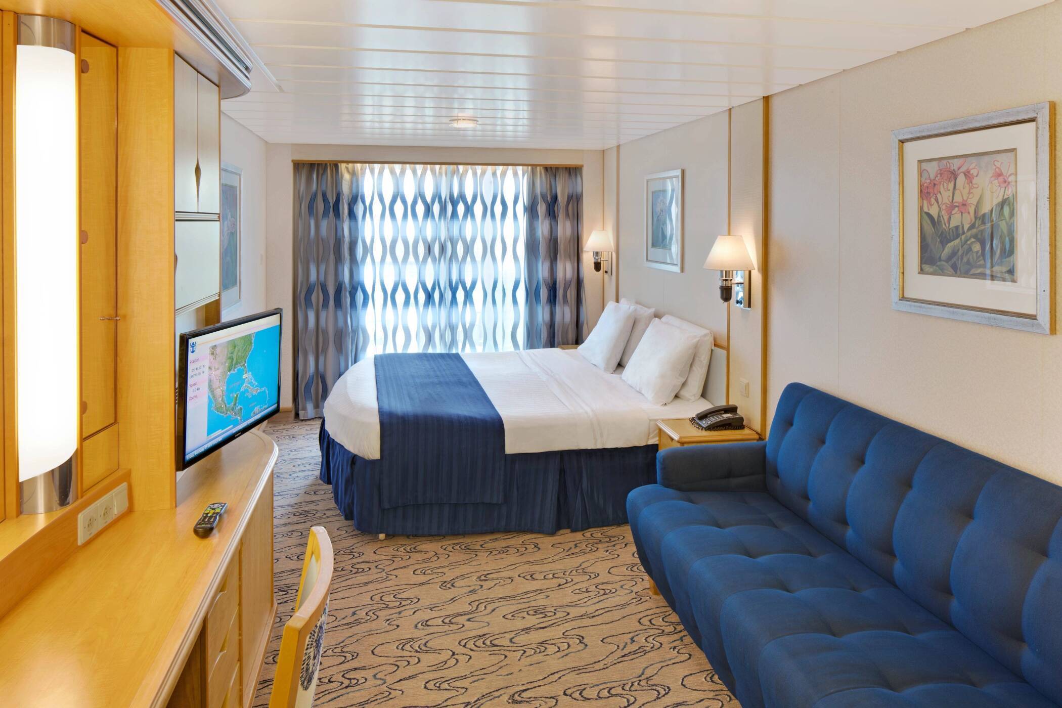 Cabine spacieuse à balcon avec vue sur mer