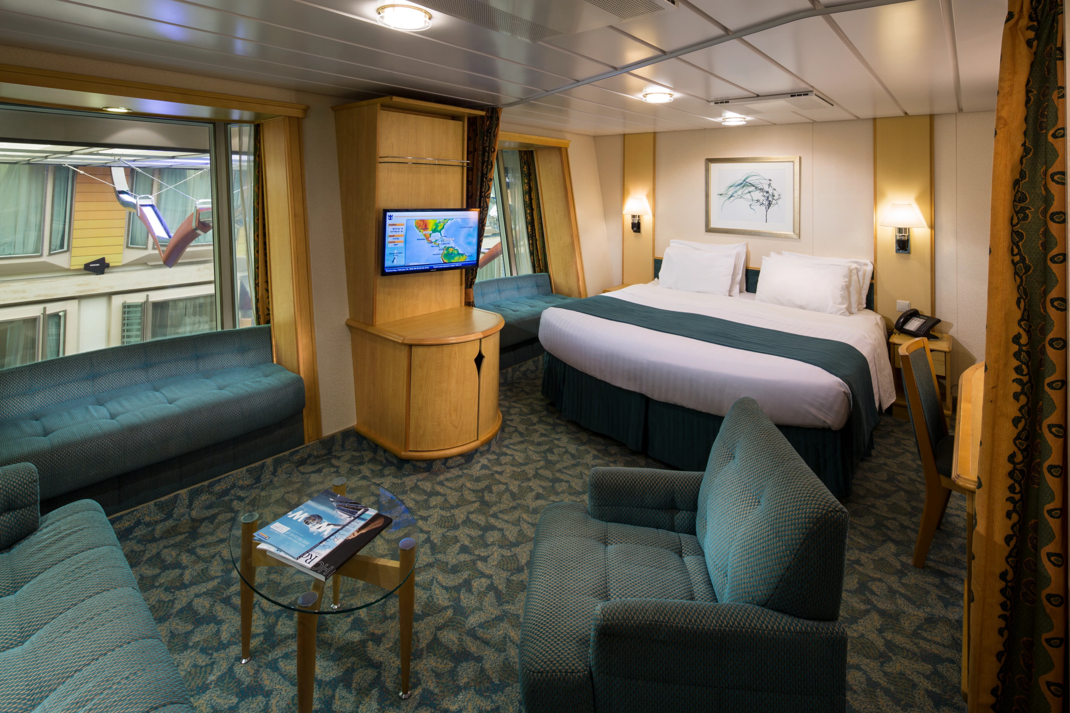 Cabine intérieure spacieuse avec vue sur promenade