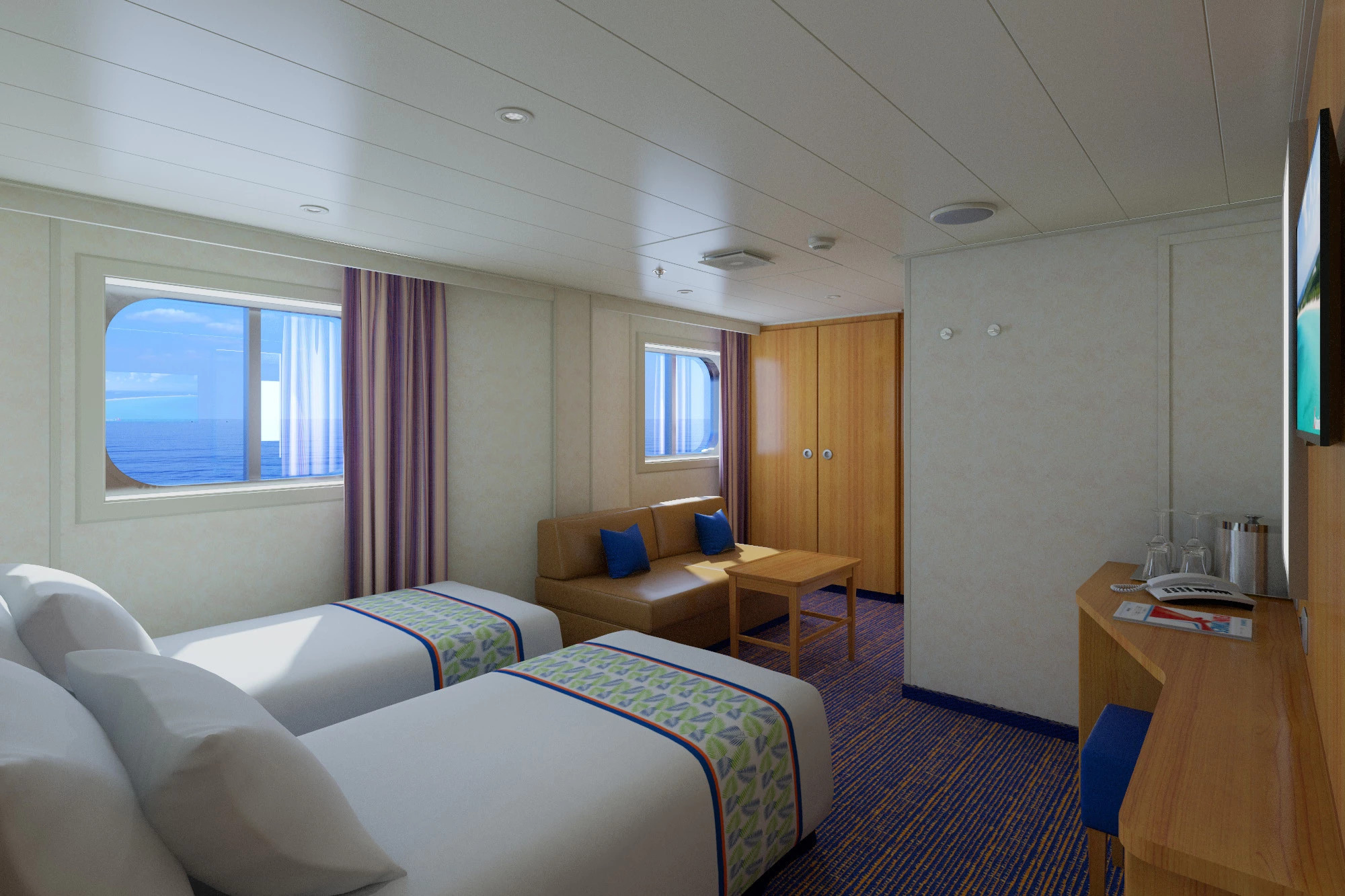 Cabine avec vue sur mer (vues obstruées)