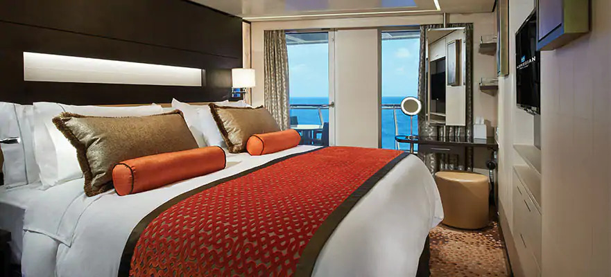 Appartement La cour du Havre avec une grande chambre et un balcon orienté vers l'arrière