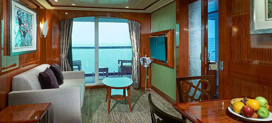 Suite familiale de luxe à deux chambres avec balcon
