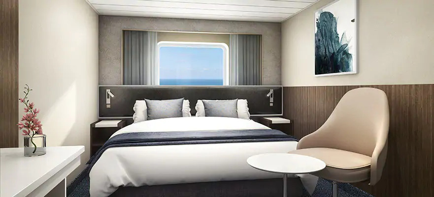 Cabine familiale avec vue sur mer