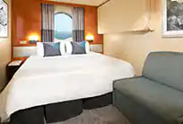 Cabine avec vue sur mer obstruée