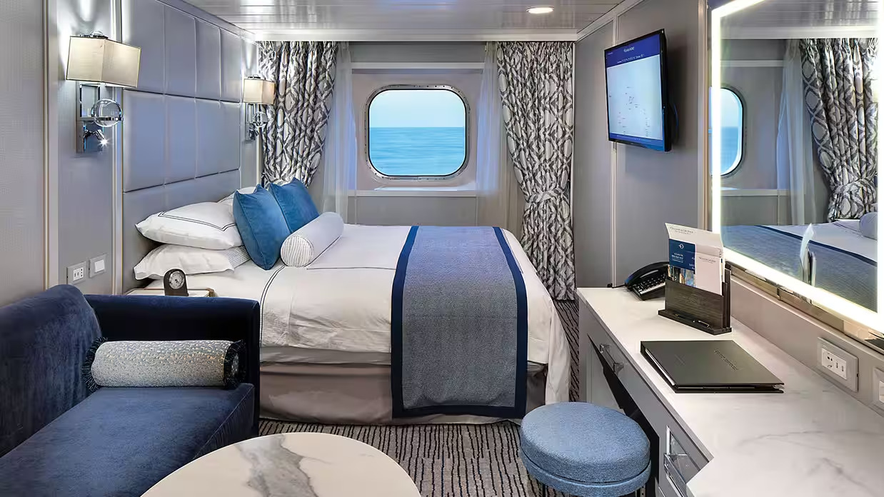 Cabine de luxe avec vue sur mer