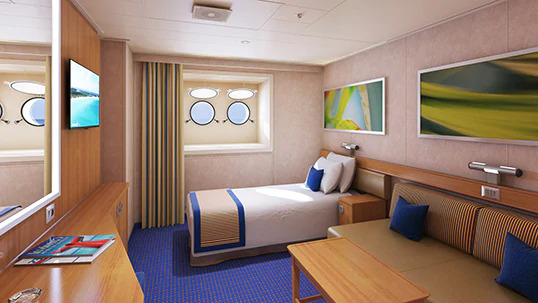 Cabine intérieure sur le pont supérieur/inférieur   