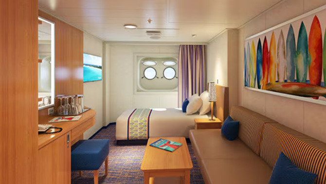 Cabine intérieure sur le pont supérieur/inférieur
