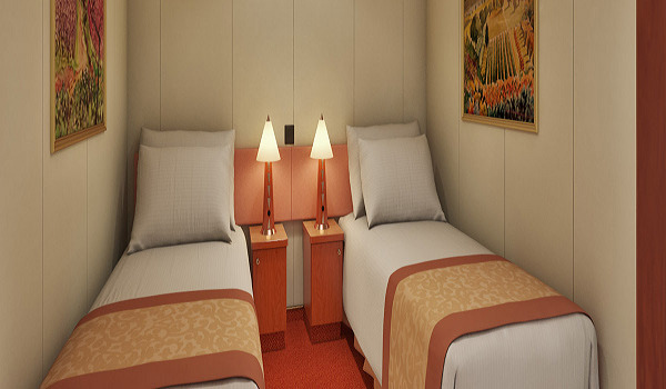 Cabine intérieure sur le pont supérieur/inférieur