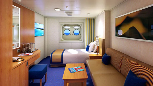 Cabine intérieure sur le pont supérieur/inférieur