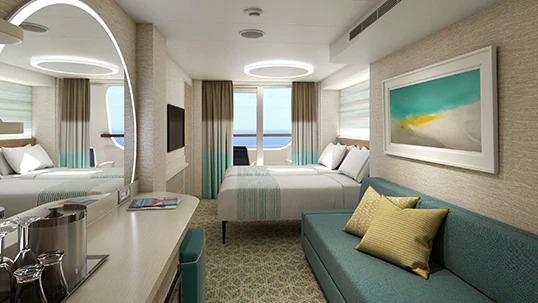 Cabine Cloud 9 avec spa et balcon de la corniche