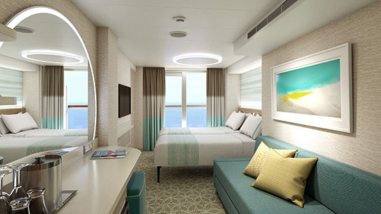 Cabine Cloud 9 avec spa et balcon de la corniche