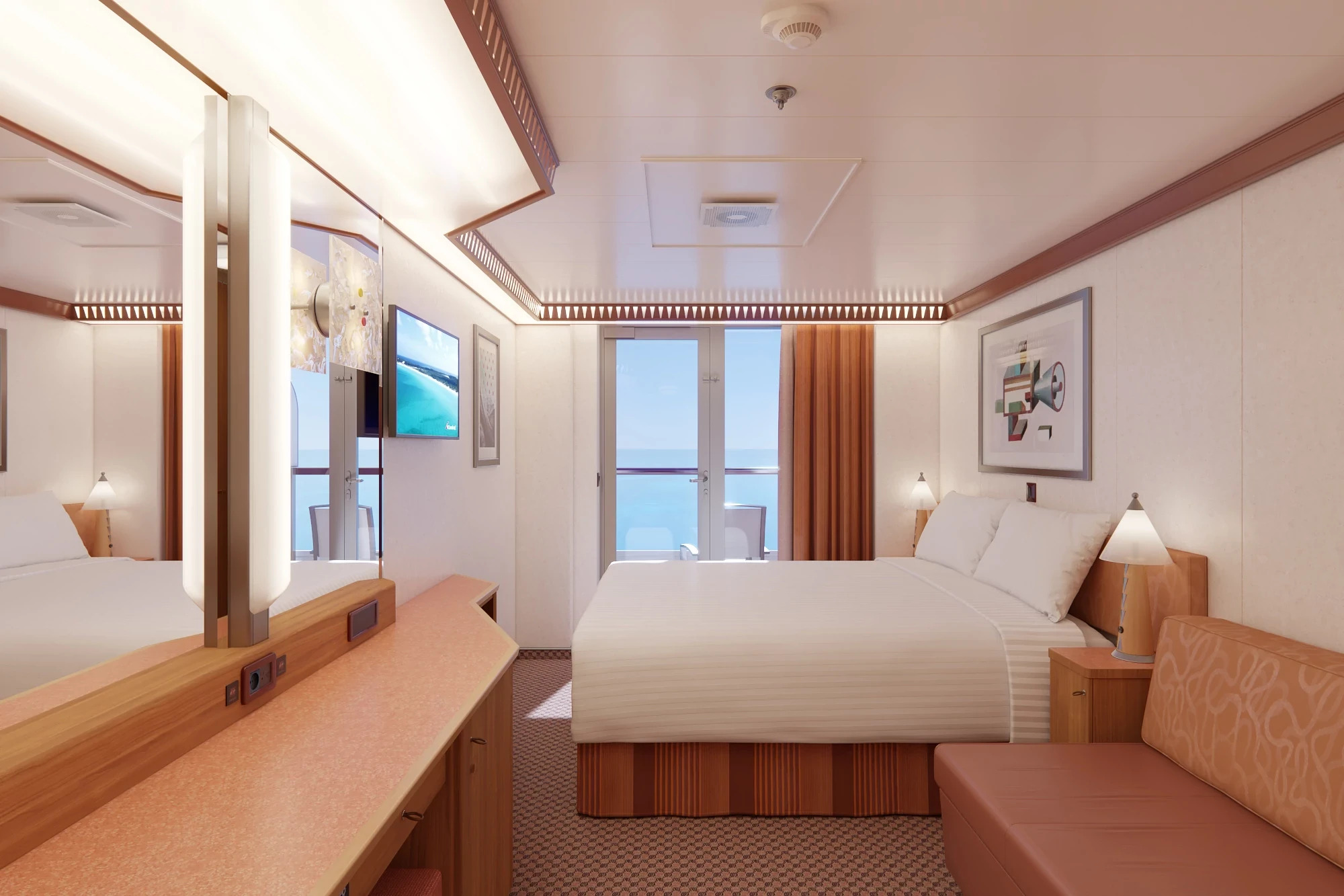 Cabine avec grand balcon