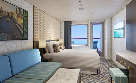 Cabine à grand balcon avec Terrazza et vue arrière