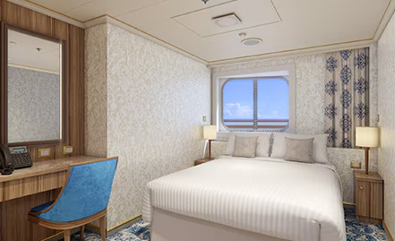Cabine intérieure avec baie vitrée