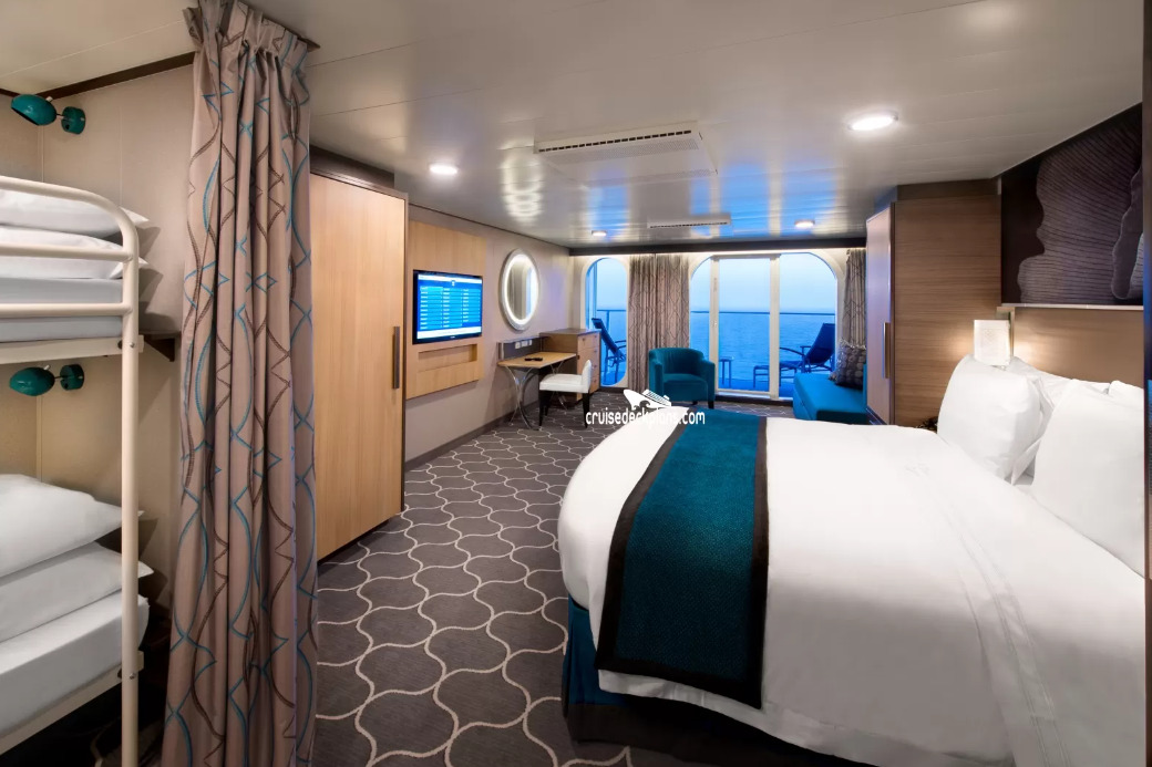 Cabine ultra spacieuse avec vue sur mer et grand balcon