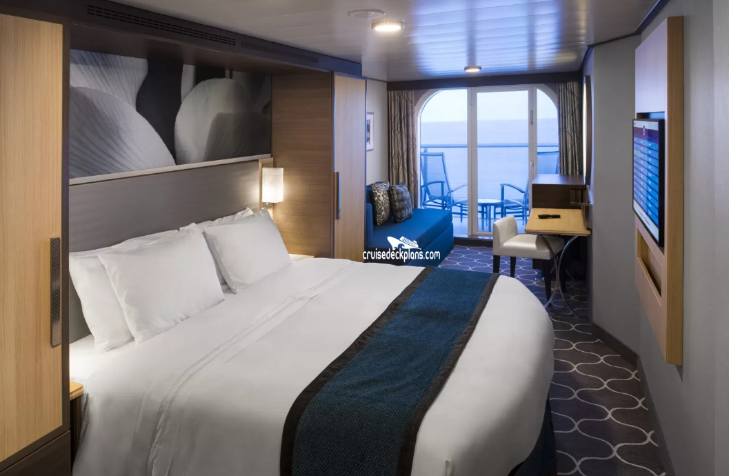 Cabine avec vue sur mer et balcon