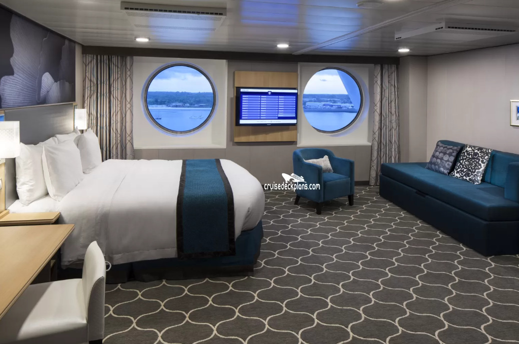 Cabine très spacieuse avec vue sur mer