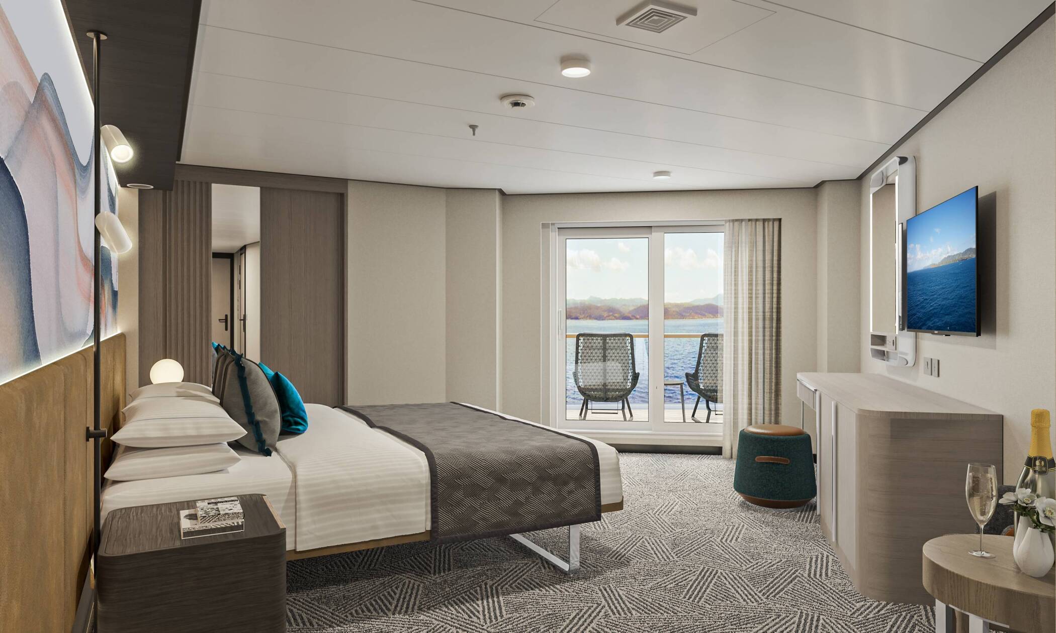 Suite avant avec grand balcon
