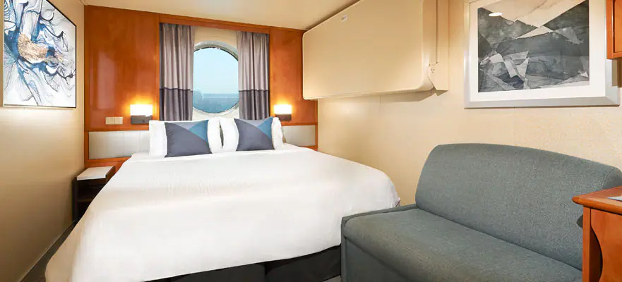 Cabine individuelle avec vue sur océan