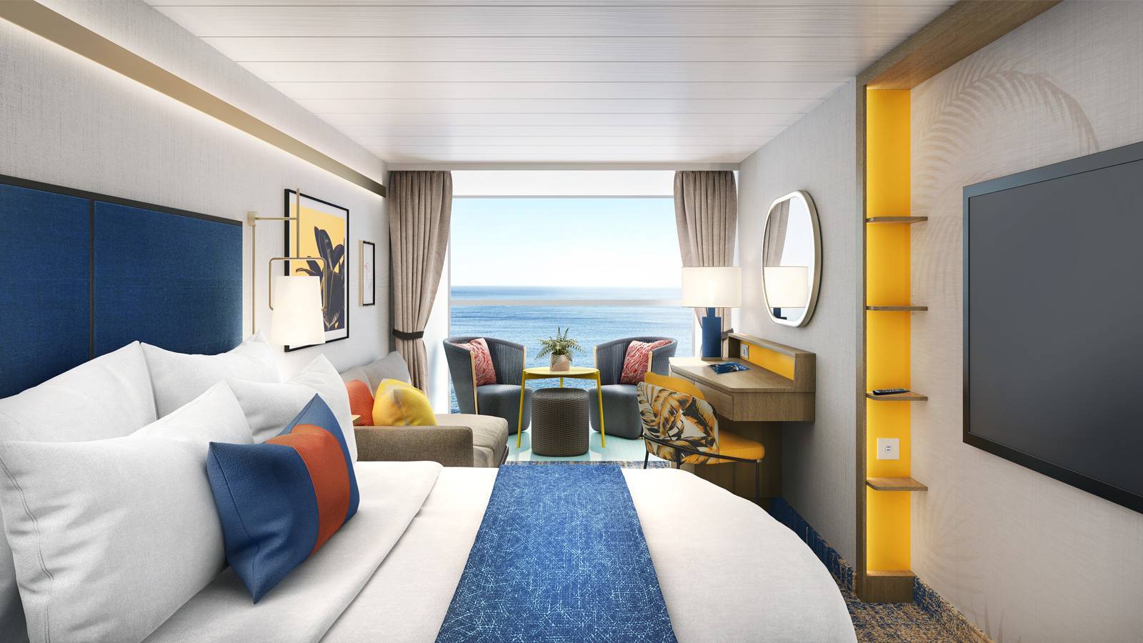 Cabine familiale à balcon Infinite avec vue sur océan