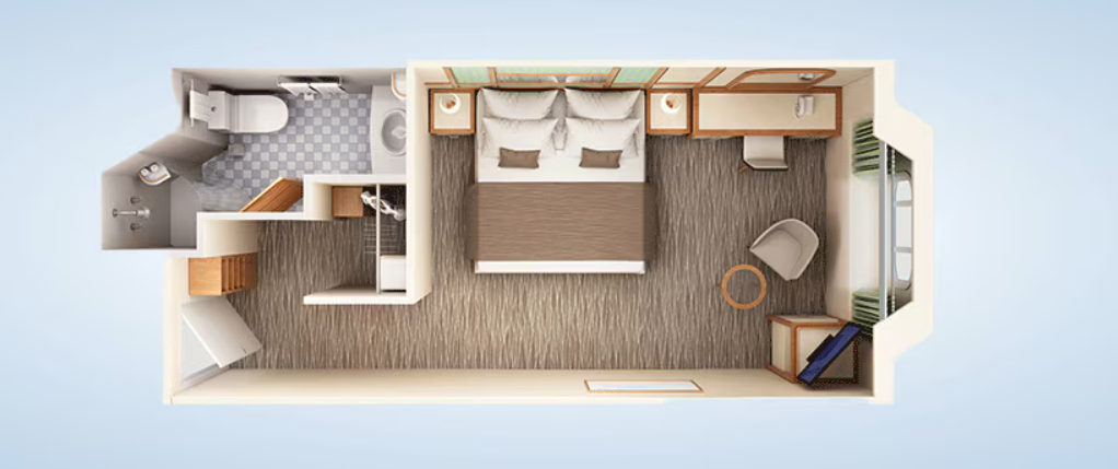 Cabine avec balcon