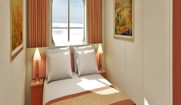 Cabine intérieure avec baie vitrée (vue réduite)