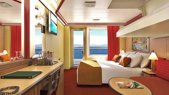 Cabine avec spa et balcon