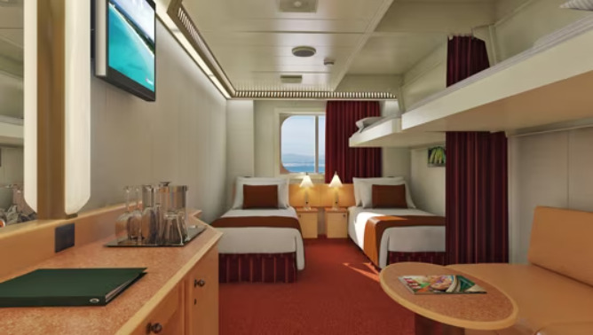 Cabine de luxe avec vue sur océan